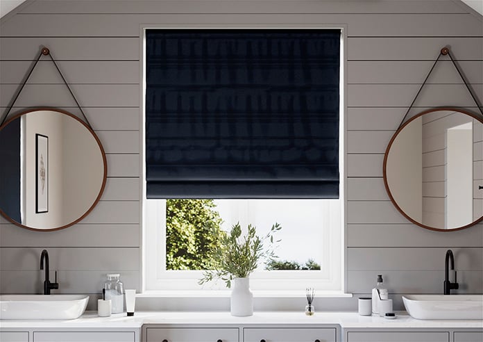 Lucerne Faux Silk, Noir - Twist&Fit Roman Blind - Image 3
